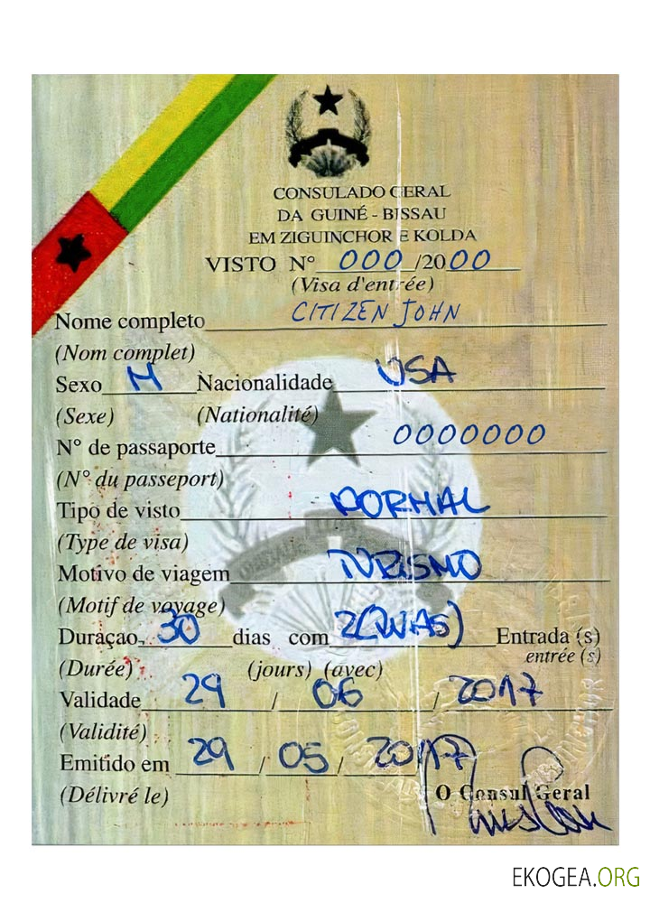 Visa GUINE BISSAU
